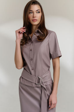 Блузка 0821 бежевый - Diliafashion фото 2