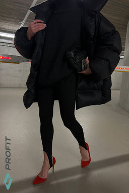 Спортивные женские лосины, черные, lp.260.001 - Profit фото 7