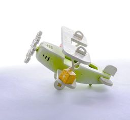 Деревянная елочная игрушка: Самолет Биплан 90YY61-504 - Idh фото 2