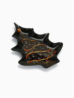 Блюдо новогоднее плоское «Ёлочка», 19.5×16.5 см