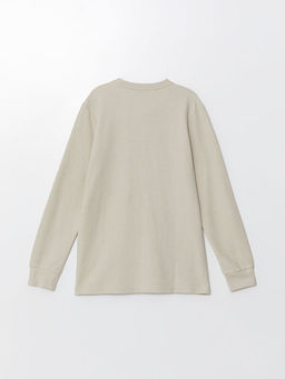 Bisiklet Yaka Uzun Kollu Erkek Sweatshirt - Waikiki фото 2