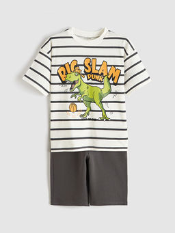 Bask?l? Erkek ?ocuk Ti??rt ve ?ort