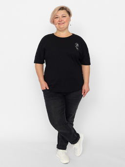 CRB wear/FSLW 60257-22 Футболка женская,черный/Ex.Cherubino  фото 2