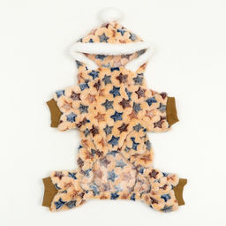 Комбинезон Звёзды с капюшоном, размер L (ДС 35 см, ОГ 45 см, ОШ 35 см), бежевый - Simaland фото 21