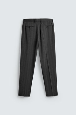 SLIM FIT SUIT TROUSERS - Zara фото 7