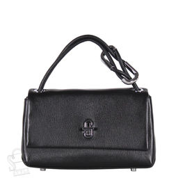 Сумка женская кожаная 8062Q black Polina&Eiterou