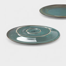 Тарелки Доляна Винтаж, d=27 см, набор 2 шт., керамика, синие фото 5