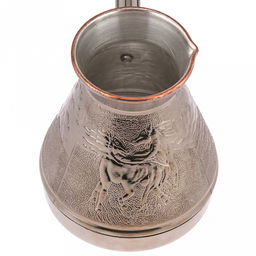 Турка медная 400мл "Степь", д9см, h10,9см, s0,8мм, деревянная ручка, "Символ 2026 года" (Россия)