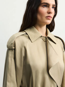 Плащ с акцентным воротником ZR2604102213-62 / Zarina  фото 3