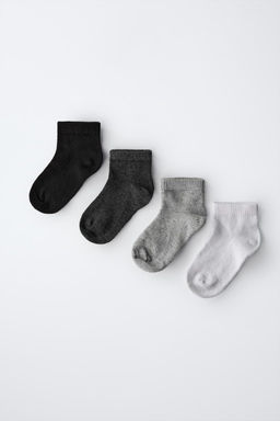 FOUR-PACK OF PLAIN ANKLE SOCKS - Zara фото 6