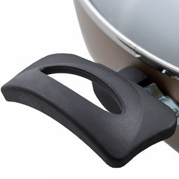 "Sandy " Сотейник с антипригарным покрытием д26см, h6,5см, s1,8мм, бакелитовая ручка, стеклянная крышка (Россия)