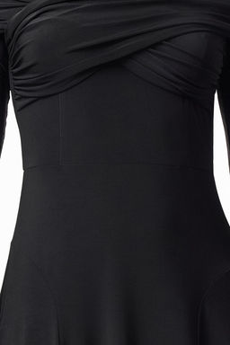 TRENDYOLMILLA Siyah A-Kesim Orme Elbise TPRAW25EL00100 фото 4