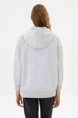 Kad_n A__k Gri Sweatshirt Sepette S_rpriz _ndirim - U.s. polo assn фото 5
