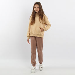 RODOS Спортивный костюм для девочки М-263 Какао/Светло-бежевый