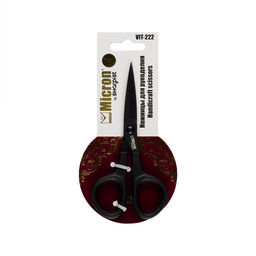 Ножницы Micron by Sharpist Smart VIT-222 для рукоделия на подложке с европодвесом 135 мм тефлоновые