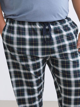 B?y?k Beden Standart Kal?p Ekose Erkek Pijama Alt