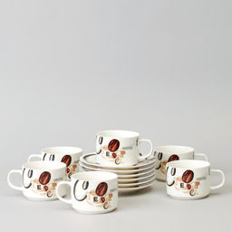 КОФЕЙНЫЙ НАБОР LEFARD COFFEE MANIA НА 6 ПЕР. 12 ПР. 180 МЛ