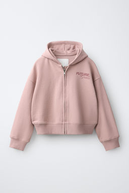 SUDADERA CAPUCHA PARCHE ESTRELLA / Rosa - Zara фото 2