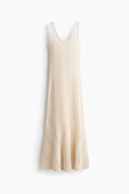 Vestido midi efecto crochet
