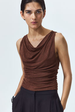Top drapeado de punto - H&m фото 4
