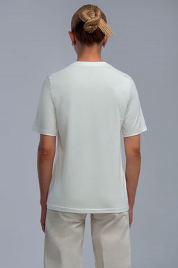 Арт. 31132 Футболка женская 44-52 (5 шт) Цвет:молочный - Калинка фото 4