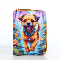 Кошелёк на молнии, синий, разноцветный