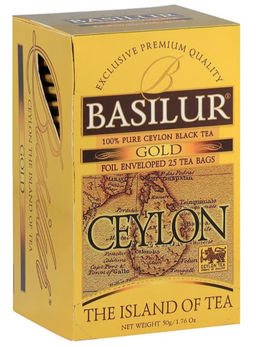 Коллекция Чайный остров Цейлон/ Золотой / (70481) черн. 25 пак/ (BASILUR)
