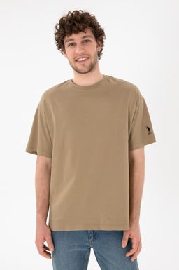 Erkek Oversize Fit Bisiklet Yaka Haki Ti__rt Sepette S_rpriz _ndirim - U.s. polo assn фото 2