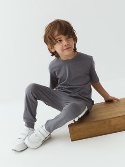 Брюки со спущенным шагом и лампасами Маренго