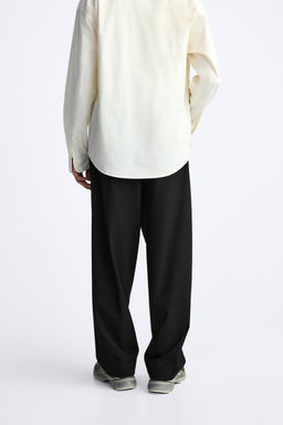 WIDE-FIT PLEATED TROUSERS - Zara фото 12