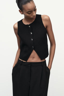 STRETCH KNIT VEST TOP - Zara фото 7
