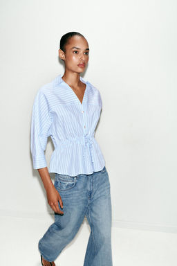 CAMISA RAYAS LAZOS / Marr?n-Azul - Zara фото 4