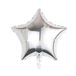 Цена за 2 шт. Воздушный шар фольгированный 18" «Звезда-серебро»