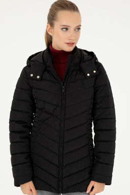 Женское черное пальто - U.s. polo assn фото 3