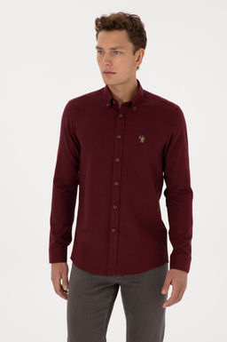 Erkek Bordo Uzun Kollu Basic G_mlek
