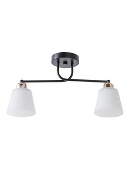 Люстра 12197/2, 2хE27, 40 Вт, чёрный/белый