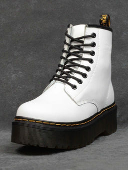 01-B6020-2 WHITE Ботинки демисезонные женские (натуральная кожа) - Фабричный китай фото 21