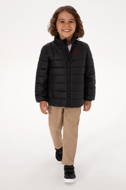 Erkek _ocuk Siyah Mont Sepette S_rpriz _ndirim