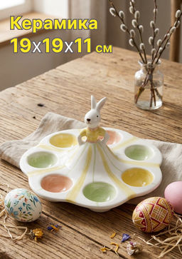 ПОДСТАВКА ДЛЯ ЯИЦ 18.7*18.7*11.4 СМ