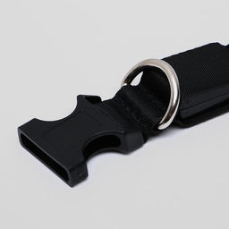 Ошейник с подсветкой размер М, ОШ 40-48 х 2,5 см, 3 режима свечения чёрный - Пижон фото 4