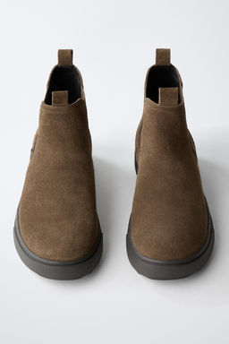SPLIT SUEDE CHELSEA ANKLE BOOTS - Zara фото 4