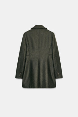 WOOL BLEND DOUBLE-BREASTED COAT - Zara фото 9