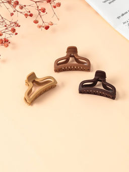 Цена за 12 шт. Крабик для волос «Матовый», геометрия дуга мини, 4.5 см, МИКС