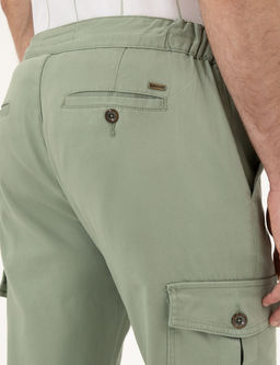 Ye_il Regular Fit Kargo Pantolon