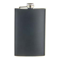 Фляжка для алкоголя Мастер К, 300 мл, 10 oz, армейская, нержавеющая сталь, чёрная