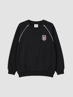 Bisiklet Yaka Be?ikta? Nak??l? Erkek ?ocuk Sweatshirt