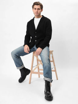 Кардиган мужской GREG G136-KF-черный 340