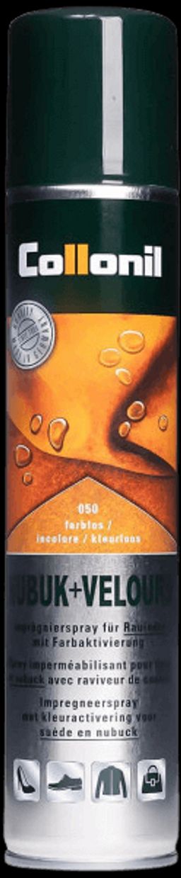 COLLONIL Nubuk+Velours Spr. Аэрозоль для замши. нубука. велюра ТЕМНО-СИНИЙ 200 мл  фото 2