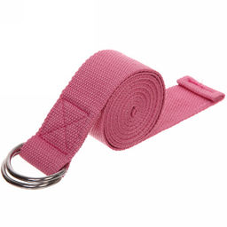 Цена за 2 шт. Ремень для йоги 180х4см, розовый