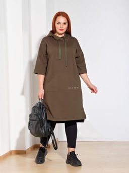 Платье 0125-7 оливковый